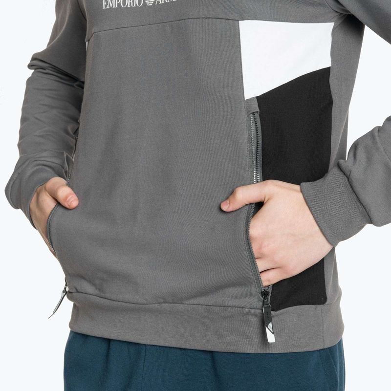 Men's EA7 Emporio Armani Train Summer Block iron gate sweatshirt 4