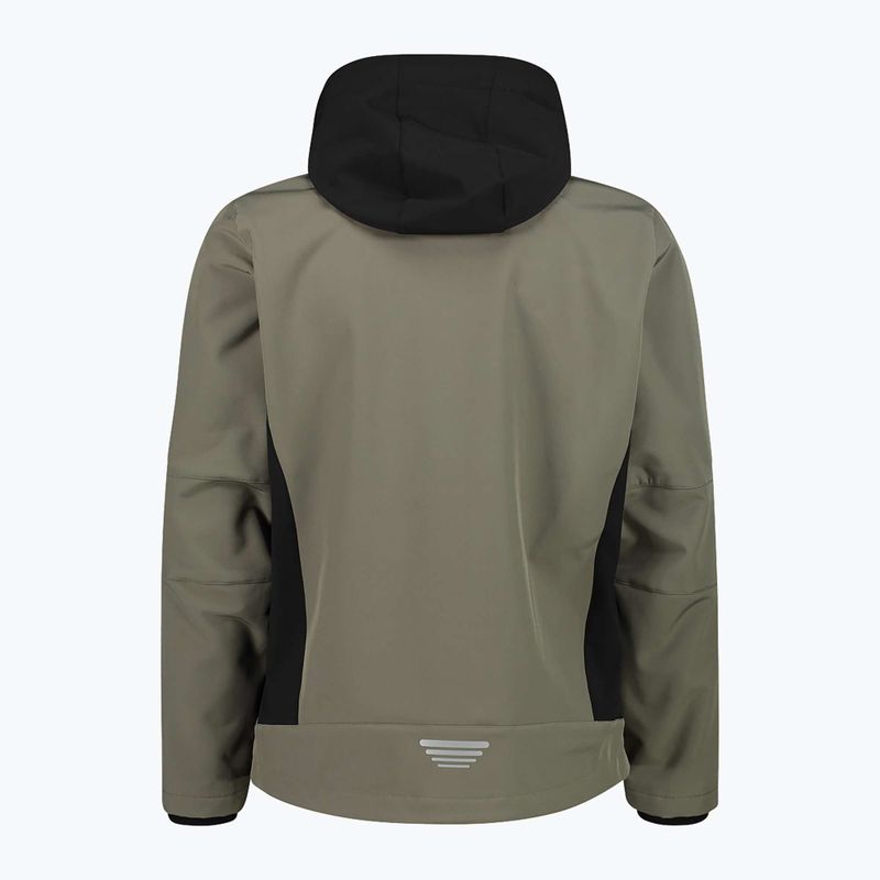 Men's CMP softshell jacket 3A01787N olive / nero 2