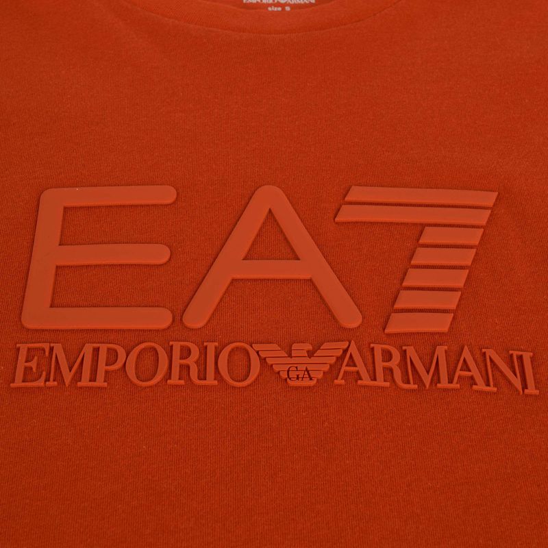 Men's EA7 Emporio Armani Visibility Cotton Crew rooibos tea T-shirt 3