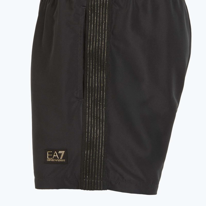 Men's EA7 Emporio Armani Gold Label Boxer swim shorts black 3