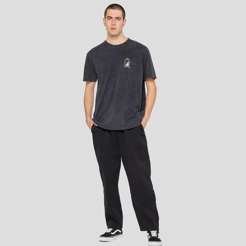 Men's T-shirt Kaotiko Washed Trust Your Intuition black 2
