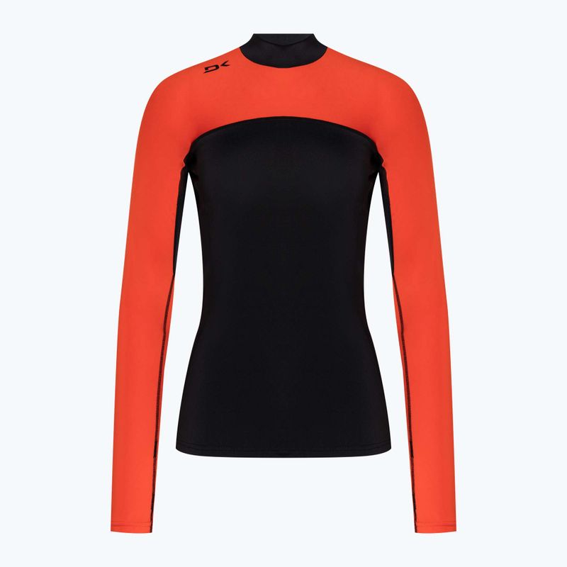 Dakine women's swim shirt Hd Snug Fit Rashguard black and red DKA651W0008 3