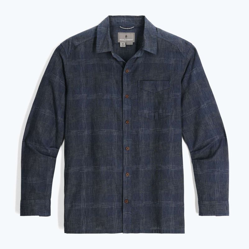 Men's shirt Royal Robbins Hempline Spaced collins blue 4