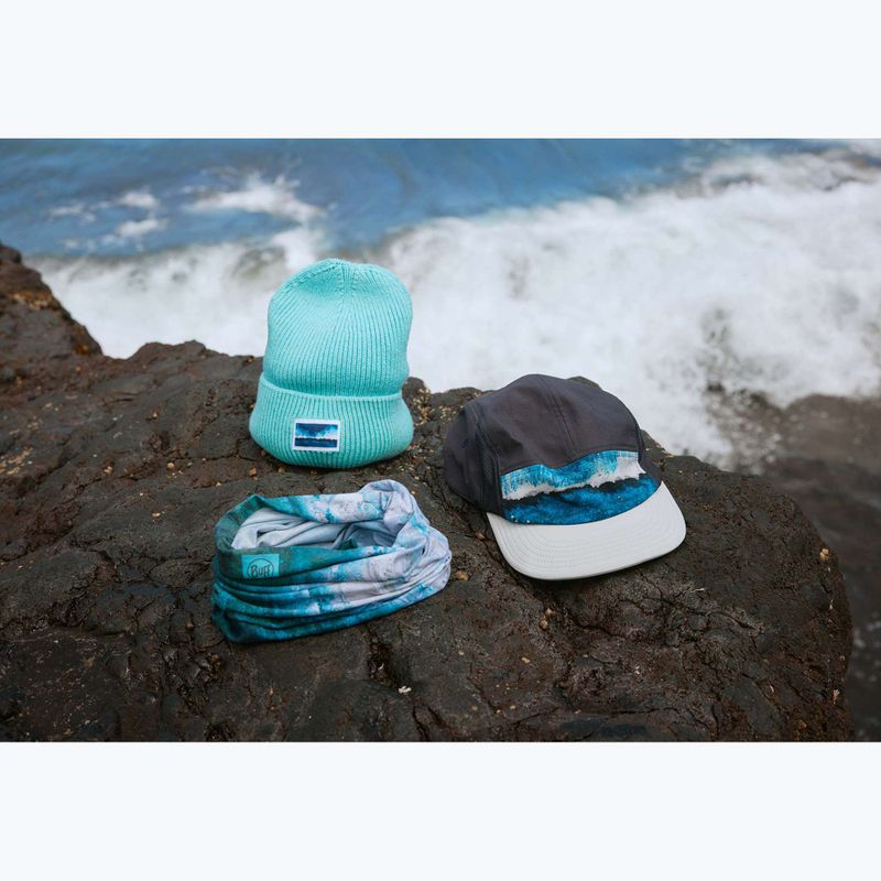 Baseball cap BUFF 5 Go parley navy panel 3