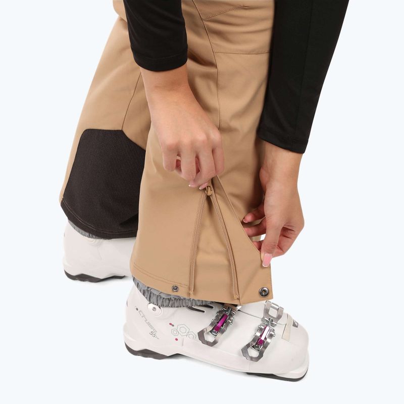 Women's ski trousers Kilpi Elare beige 7