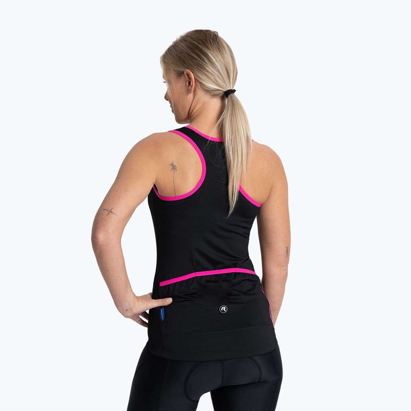 Women's cycling jersey Rogelli Abbey Tank Top W black / pink 3