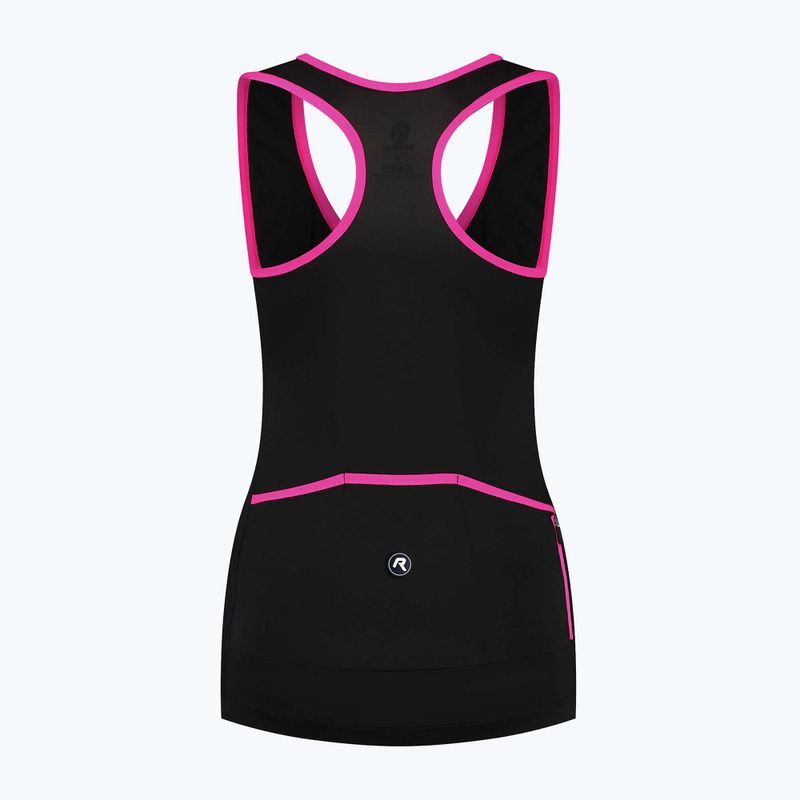 Women's cycling jersey Rogelli Abbey Tank Top W black / pink 5