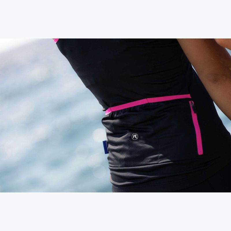 Women's cycling jersey Rogelli Abbey Tank Top W black / pink 9
