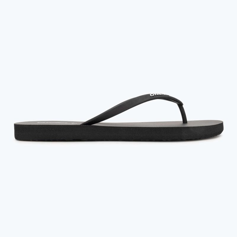 Women's O'Neill Profile Small Logo flip flops black out 2