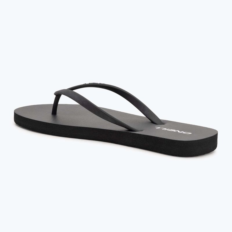 Women's O'Neill Profile Small Logo flip flops black out 3