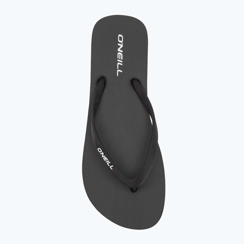 Women's O'Neill Profile Small Logo flip flops black out 5