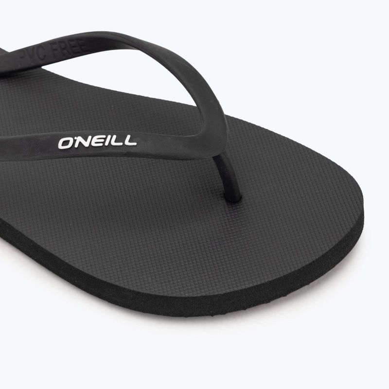Women's O'Neill Profile Small Logo flip flops black out 7