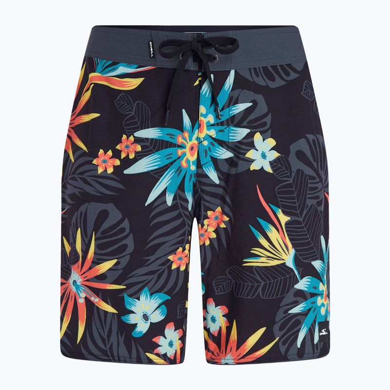 Men's O'Neill Hyperfreak Mysto Scallop 19'' black mysto scallop swim shorts 5
