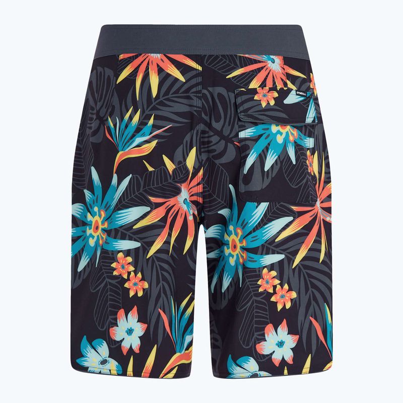 Men's O'Neill Hyperfreak Mysto Scallop 19'' black mysto scallop swim shorts 6