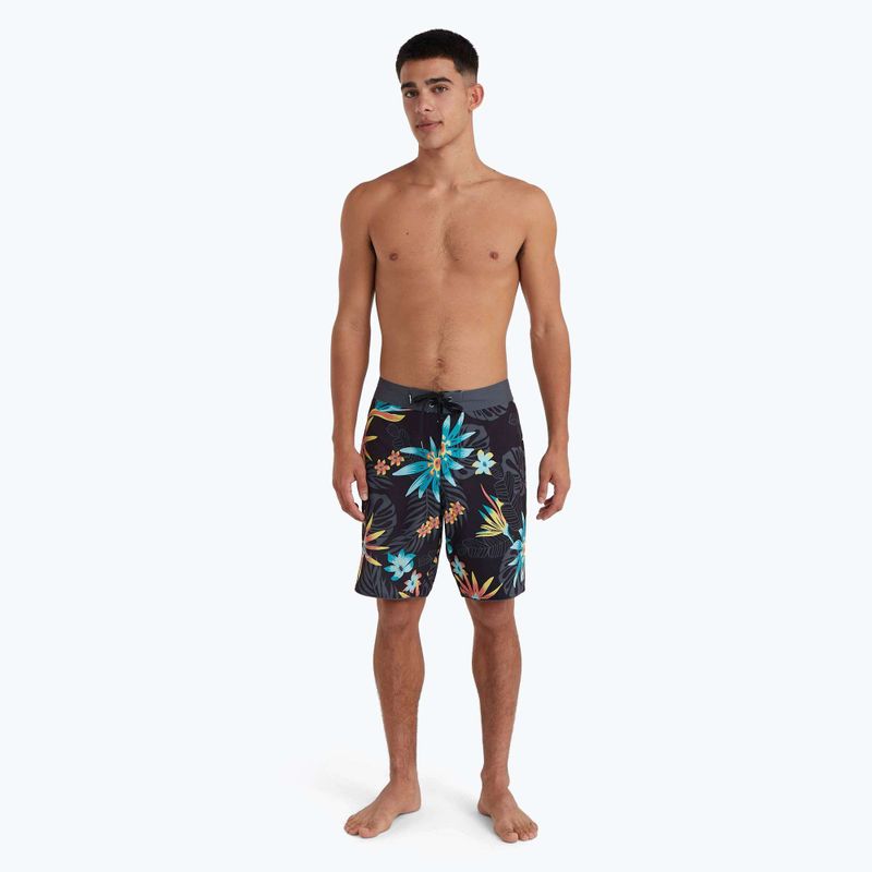 Men's O'Neill Hyperfreak Mysto Scallop 19'' black mysto scallop swim shorts 2