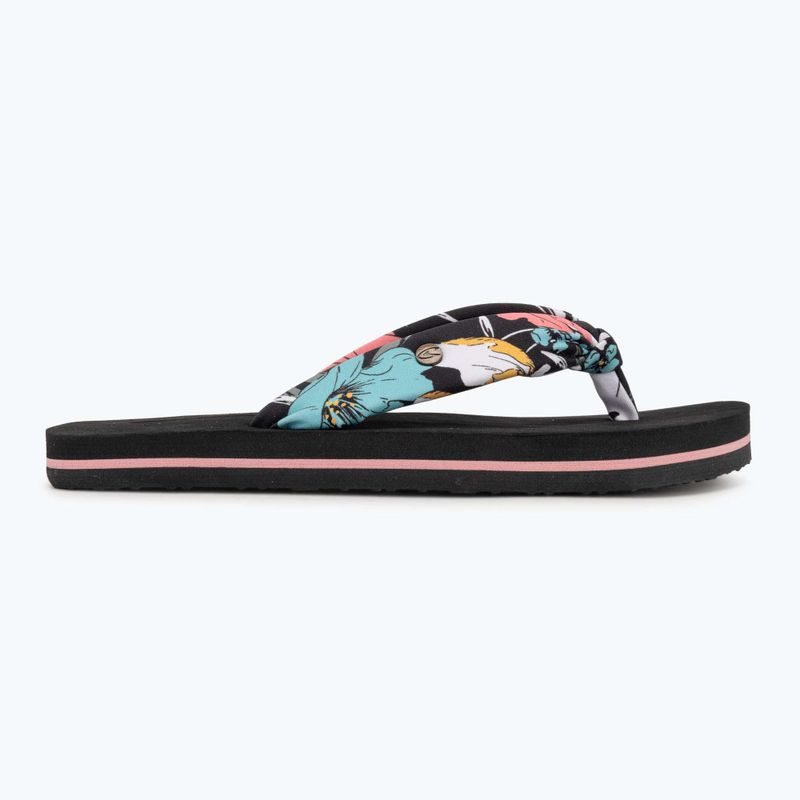 O'Neill Ditsy Sun black/blue bluemchen children's flip flops 2