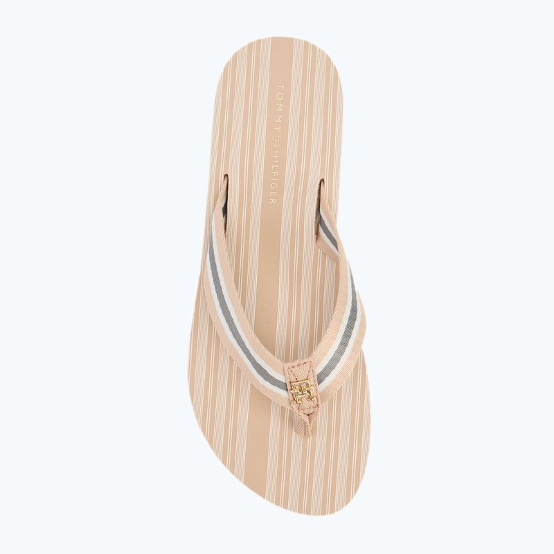 Tommy Hilfiger Im Th Print Beach Sandal women's flip flops misty blush 5