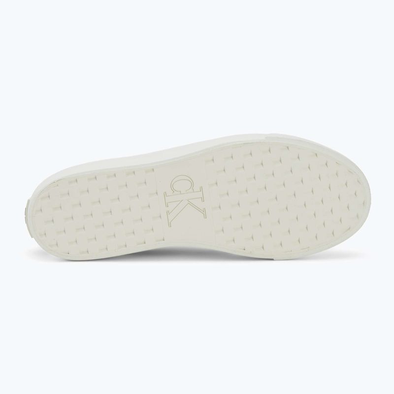 Women's shoes Calvin Klein HW0HW02970 Vulc Flatf Laceup Ripst deep lichen green/pink yarrow 4