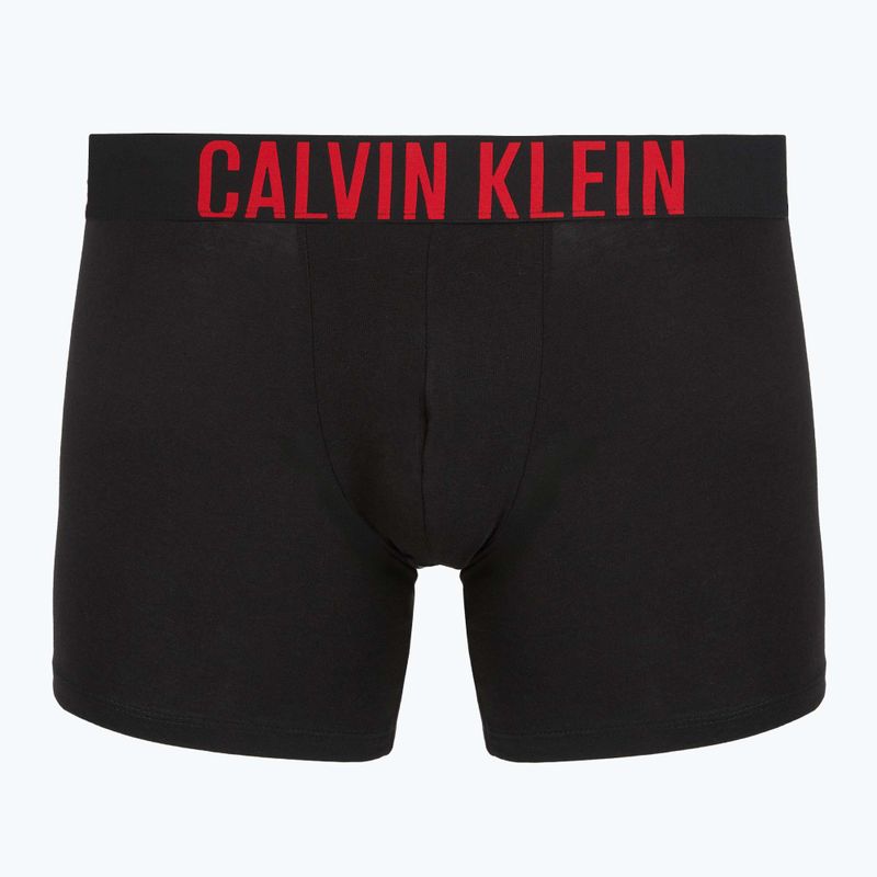 Boxers Calvin Klein 000NB3609A Boxer Brief 3 pairs black w/oatmeal logo/black w/age 4