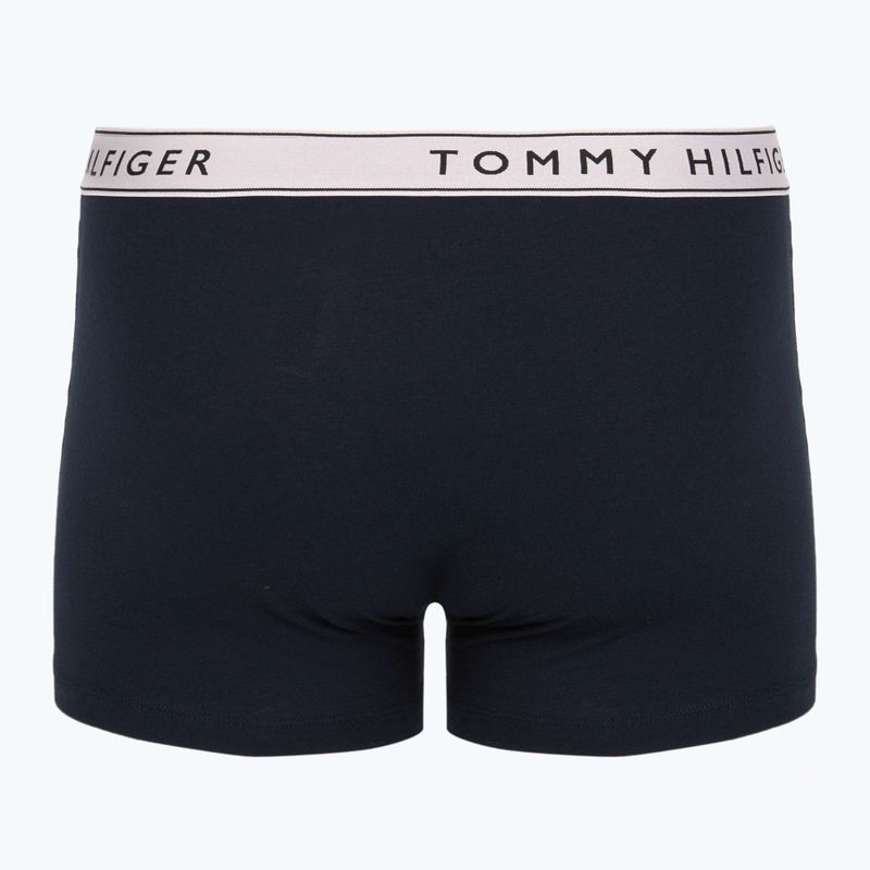 Boxers Tommy Hilfiger Trunk WB 3 pairs purple pink/antique silverer/aegean sea 2
