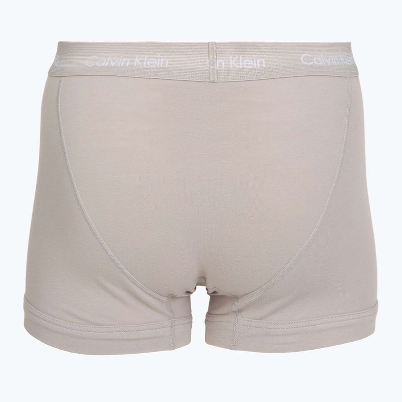 Men's boxers Calvin Klein 0000U2662G Trunk 3 pairs classic blue/porpoise/black 5
