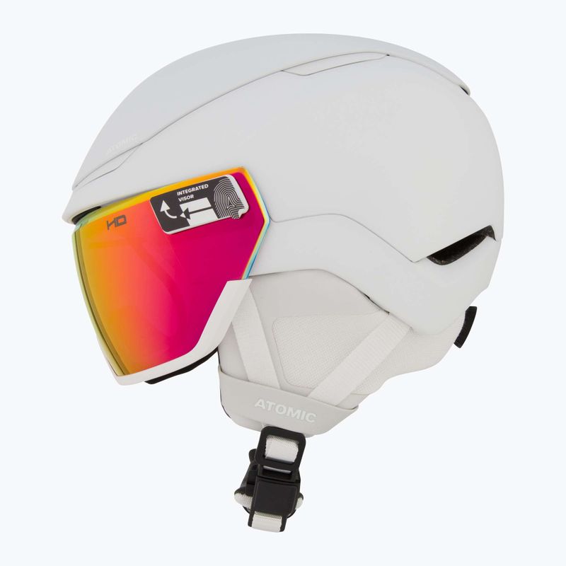 Atomic Revent GT Amid Visor HD ski helmet white heather/red hd 4