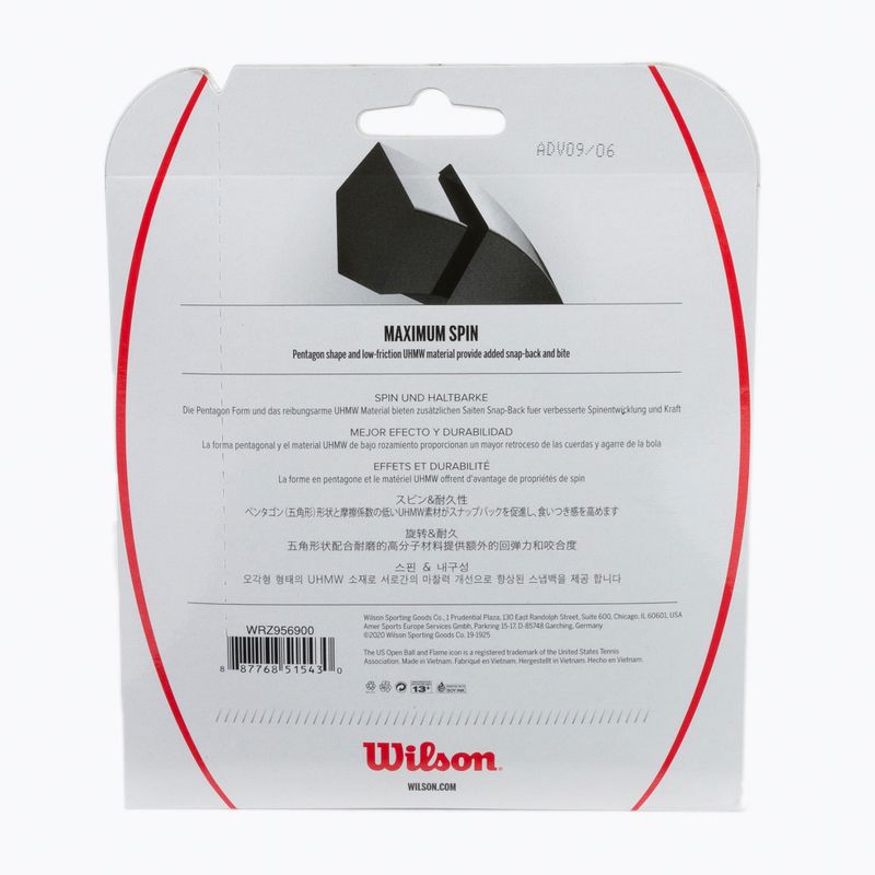 Wilson Revolve Spin 17 Set tennis string 12.2m grey WRZ956900+ 2