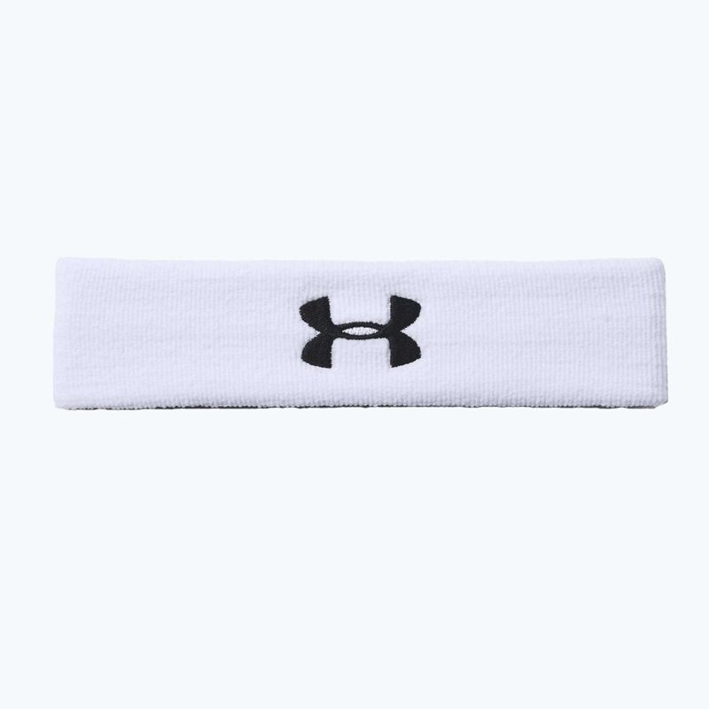 Men's Under Armour Performance Headband 100 white and black 1276990