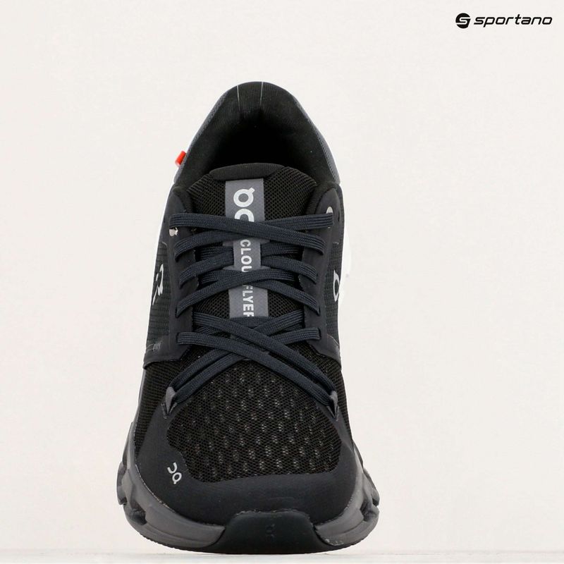 Women's On Cloudflyer 4 black/white running shoes 9
