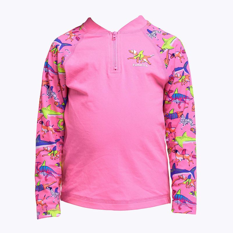 Longsleeve + child swimming briefs Funkita Zippy Rashie & Brief learner lane 5