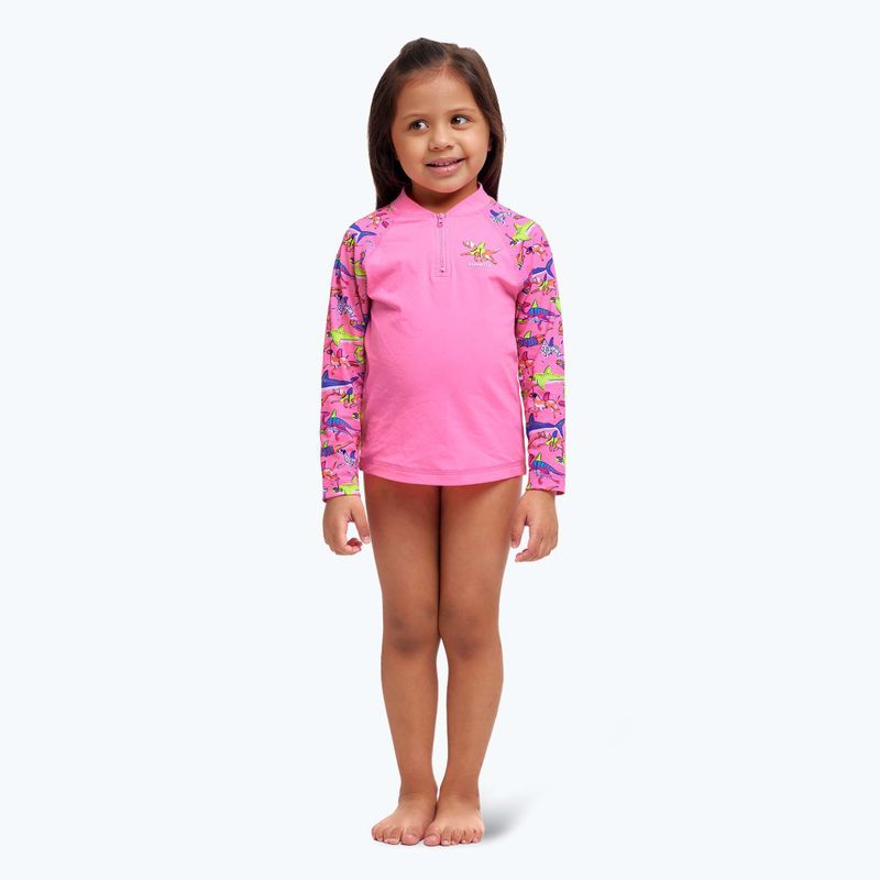 Longsleeve + child swimming briefs Funkita Zippy Rashie & Brief learner lane 7