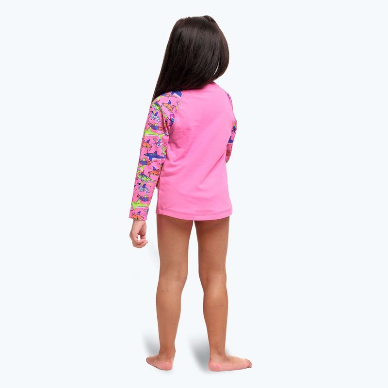 Longsleeve + child swimming briefs Funkita Zippy Rashie & Brief learner lane 8