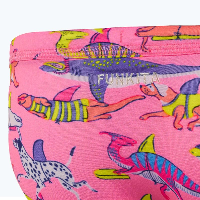 Longsleeve + child swimming briefs Funkita Zippy Rashie & Brief learner lane 4