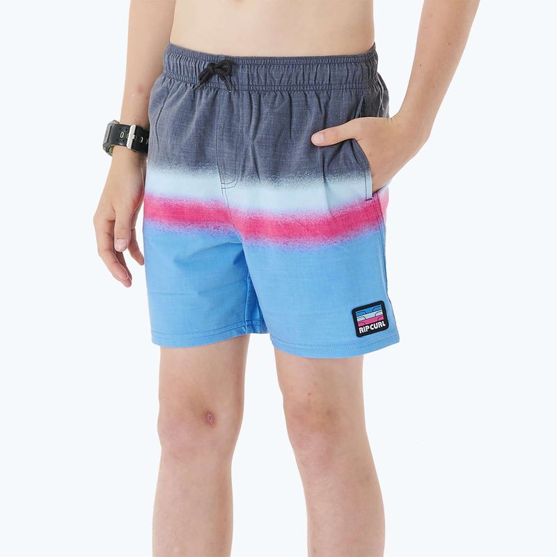 Rip Curl Surf Revival Volley 90 children's shorts blue-grey 027BBO 5