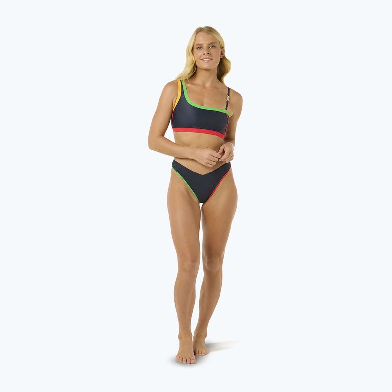 Rip Curl Gigi One Shoulder swimsuit top dark denim 3
