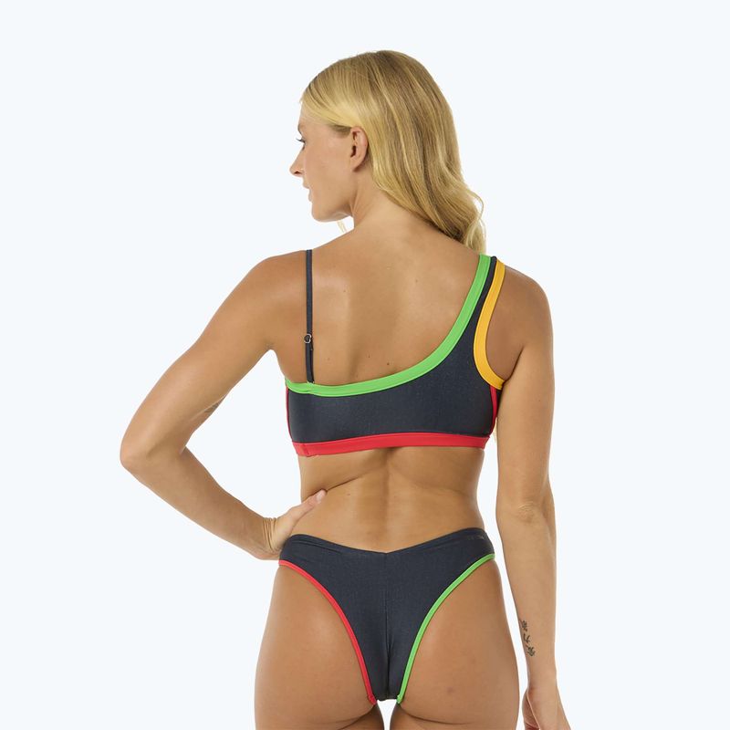 Rip Curl Gigi One Shoulder swimsuit top dark denim 4