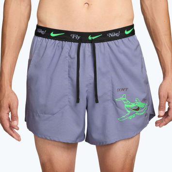 Men's running shorts Nike Fly Nike Stride 5" iron purple/black