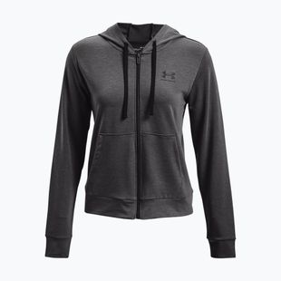 Under Armour women's training sweatshirt Rival Terry Full Zip Hoodie grey 1369853