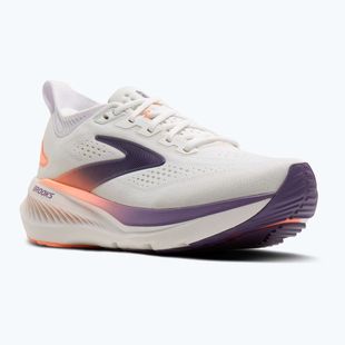 Women's running shoes Brooks Glycerin 23 white/mulled grape/clear