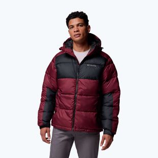 Men's insulated jacket Columbia Pike Lake II Hooded rich wine/black