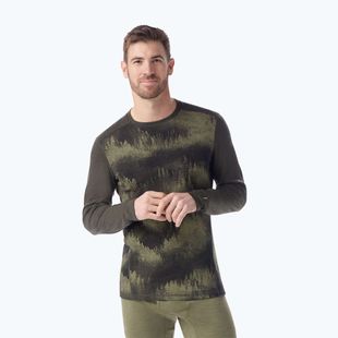 Men's thermal active sweatshirt Smartwool Merino 250 Baselayer Crew Boxed north woods foggy pines
