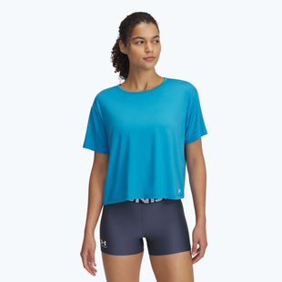 Women's training T-shirt Under Armour Motion ether blue/white