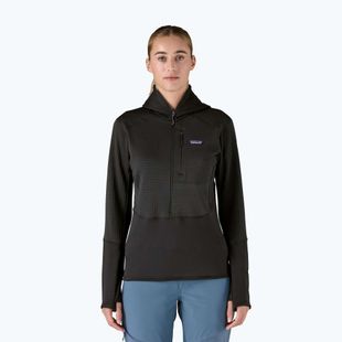 Women's softshell jacket Patagonia R1 Hybrid Pullover Hoody black