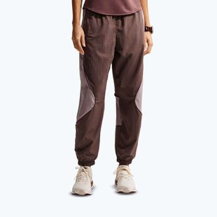 Women's running trousers Nike Swift UV Repel Mid-Rise tattoo/light violet ore