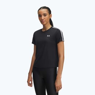 Women's training T-shirt Under Armour Tech Wordmark Tape black/white/white