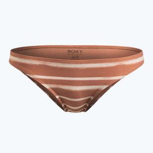 ROXY Printed Beach Classics Moderate cedar wood happy stripe swimsuit bottom