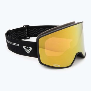 Women's snowboard goggles ROXY Storm W black/clux ml pink gold