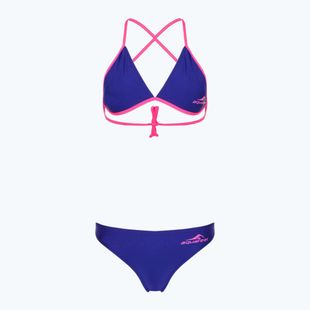 Two-piece swimsuit aquafeel Sun Bikini blue pink flames