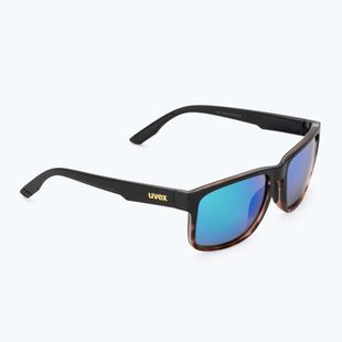 Sunglasses UVEX Poise black demi matt/mirror green