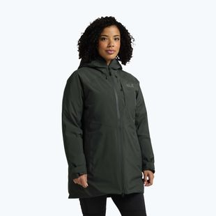 Women's down jacket Jack Wolfskin Icecape 2L Down Ins Rds slate green
